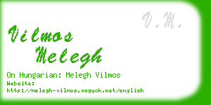 vilmos melegh business card